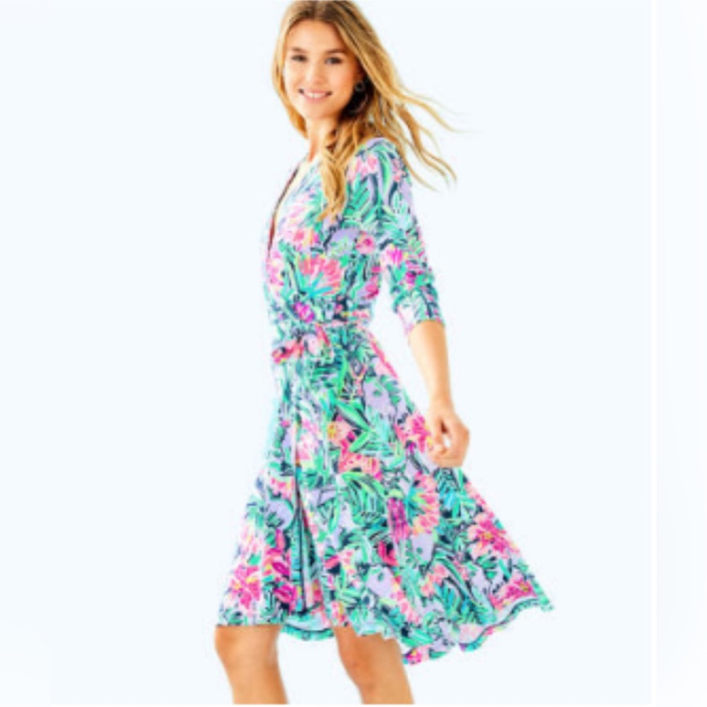 Lilly Pulitzer High-Low wrap dress